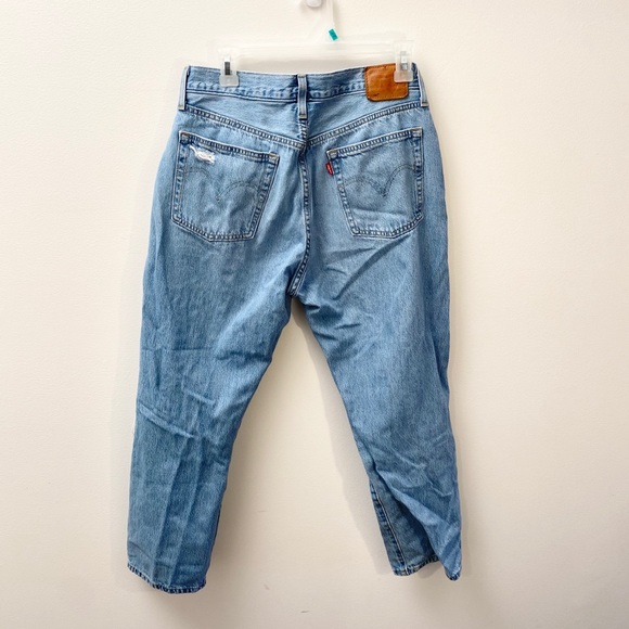 Levi’s 501 Distressed Straight Leg Rigid Jeans 31 - Picture 8 of 14